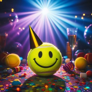 balle tennis en fête